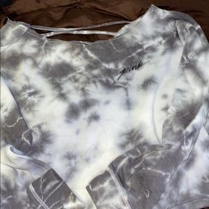 PINK off the shoulder sweatshirt